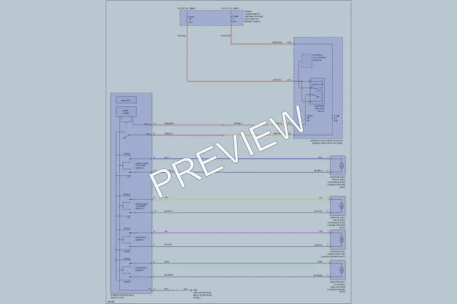 2007 Volvo V50 Power Seats wiring diagram preview