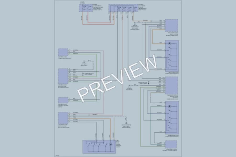 2007 Volvo V50 Power Windows wiring diagram preview