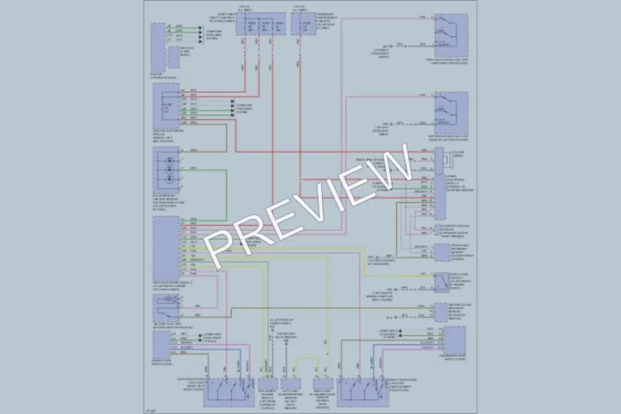 2007 Volvo V70 Anti Theft wiring diagram preview