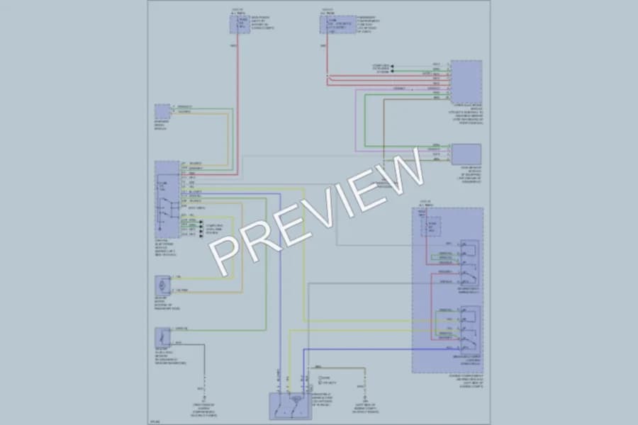 2007 Volvo XC90 Wiper Washer wiring diagram preview