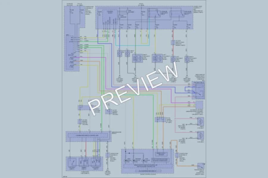2008 Acura MDX Headlights wiring diagram preview