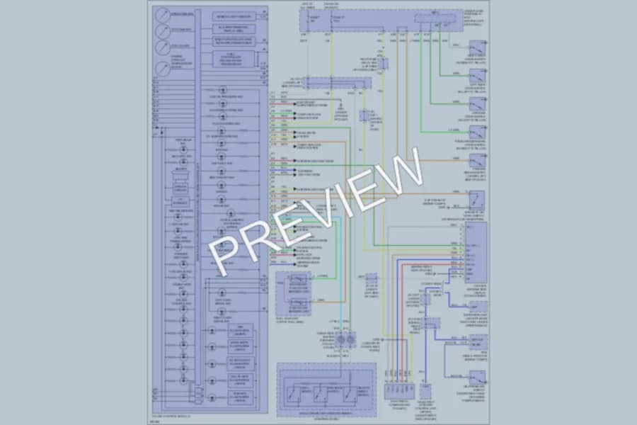 2008 Acura MDX Instrument Cluster wiring diagram preview