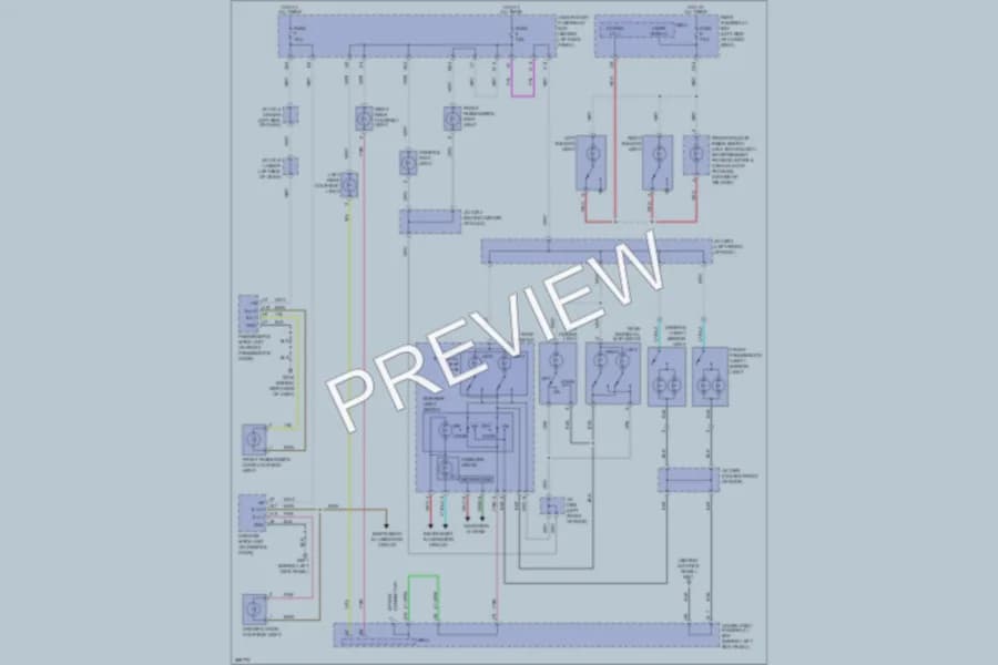 2008 Acura MDX Interior Lights wiring diagram preview