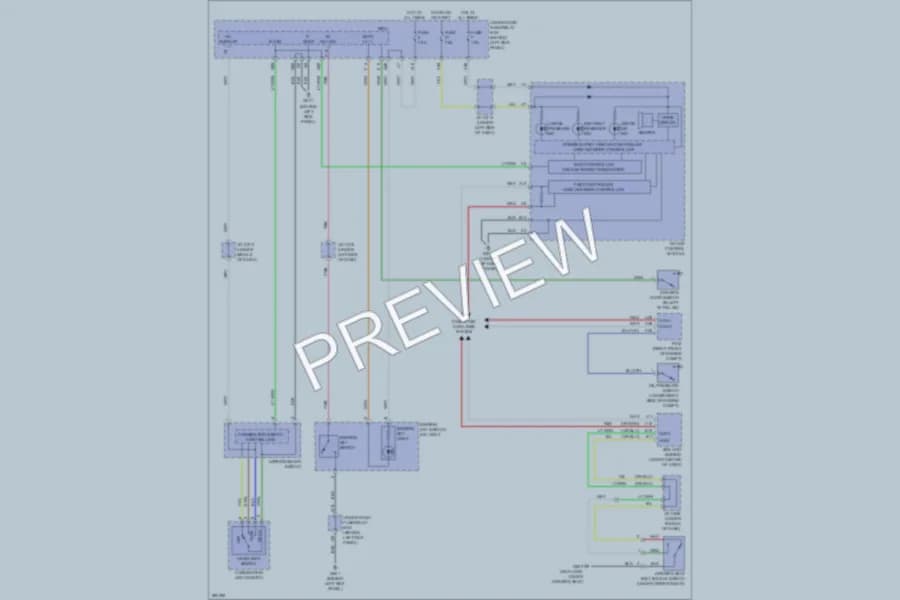 2008 Acura MDX Warning Systems wiring diagram preview