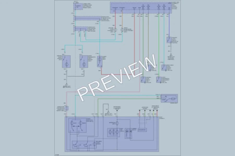 2008 Acura RDX Interior Lights wiring diagram preview