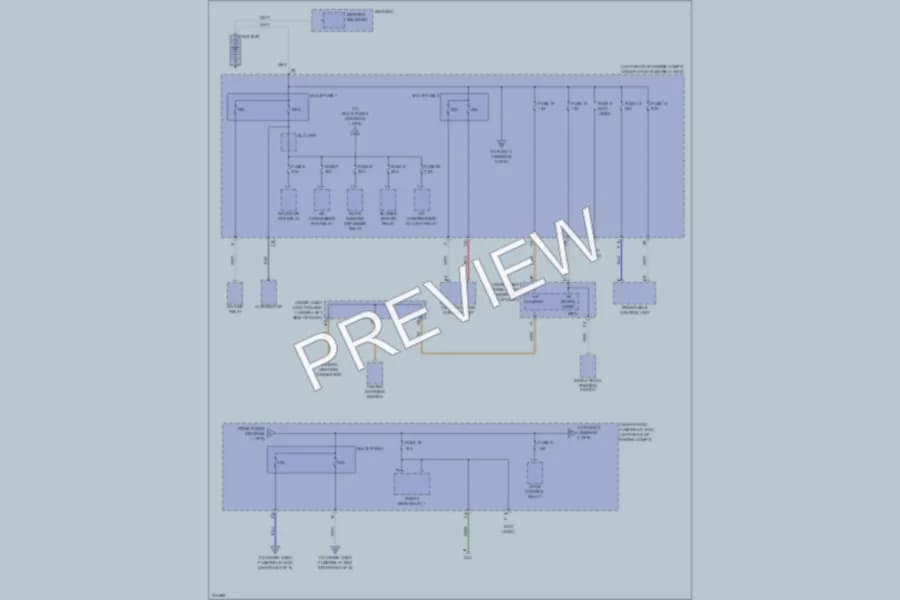2008 Acura RDX Power Distribution wiring diagram preview