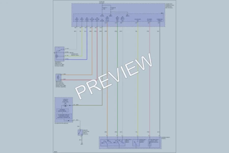 2008 Acura RDX Wiper Washer wiring diagram preview
