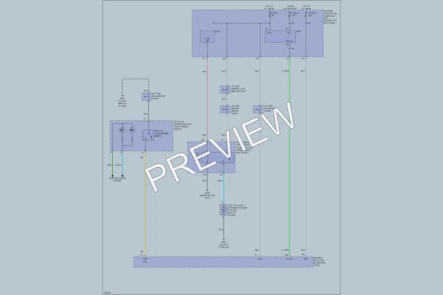 2008 Acura RL Trunk Tailgate Fuel Door wiring diagram preview