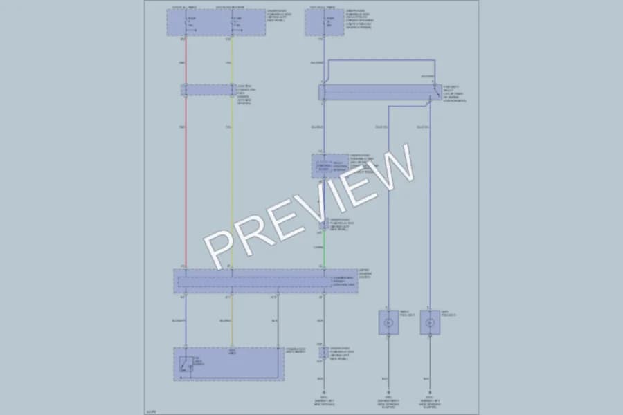 2008 Acura TSX Headlights wiring diagram preview