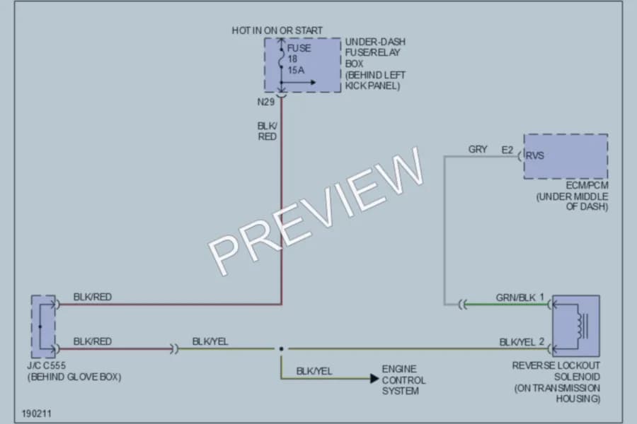 2008 Acura TSX Shift Interlock wiring diagram preview
