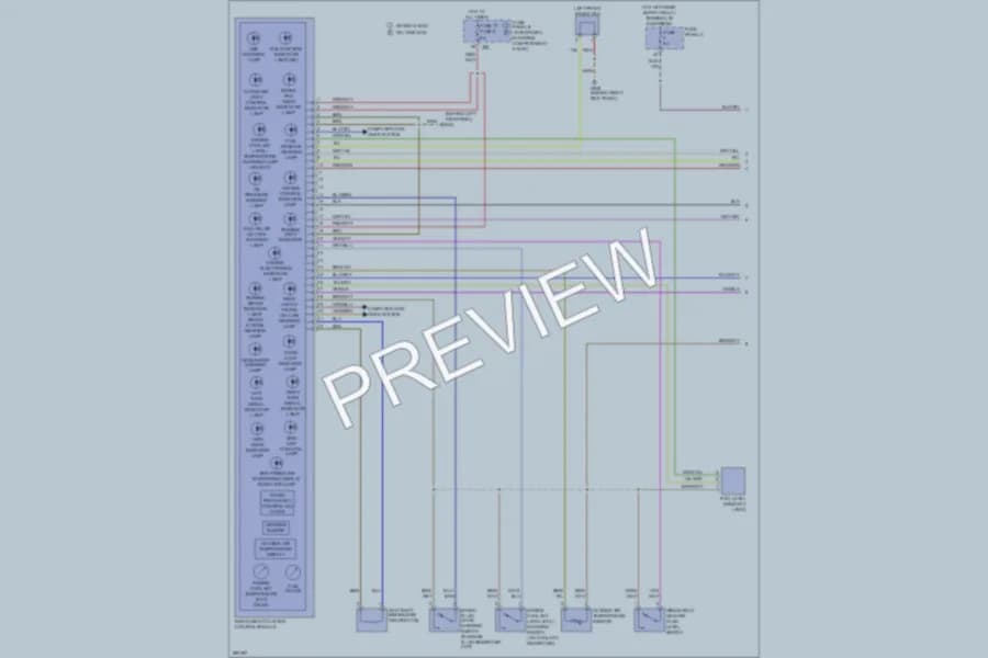 2008 Audi A3 Instrument Cluster wiring diagram preview