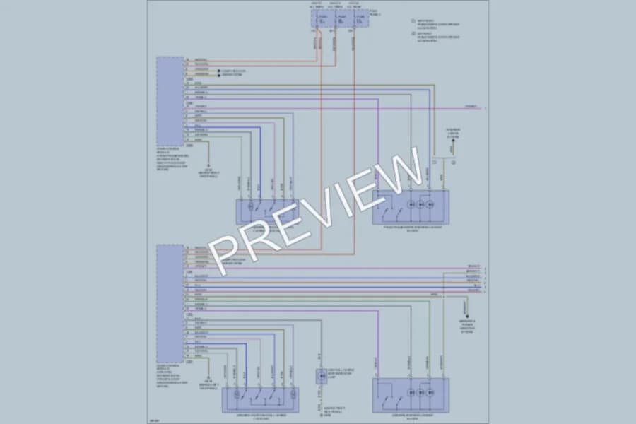 2008 Audi A3 Power Door Locks wiring diagram preview