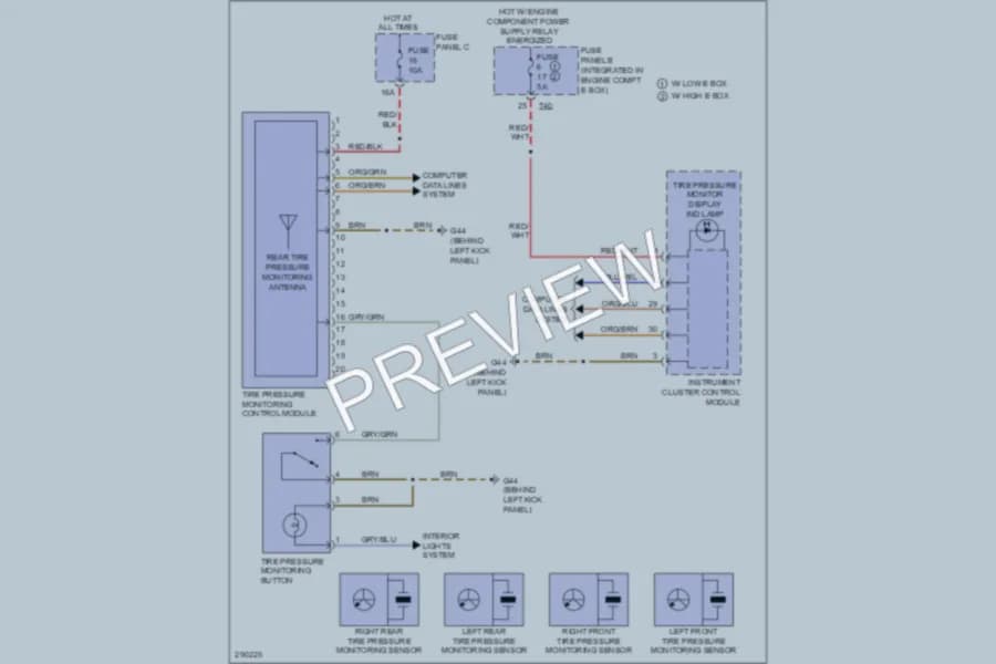 2008 Audi A3 Warning Systems wiring diagram preview