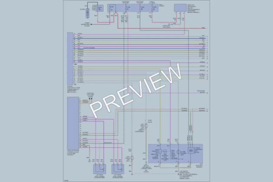 2008 Audi A4 Headlights wiring diagram preview