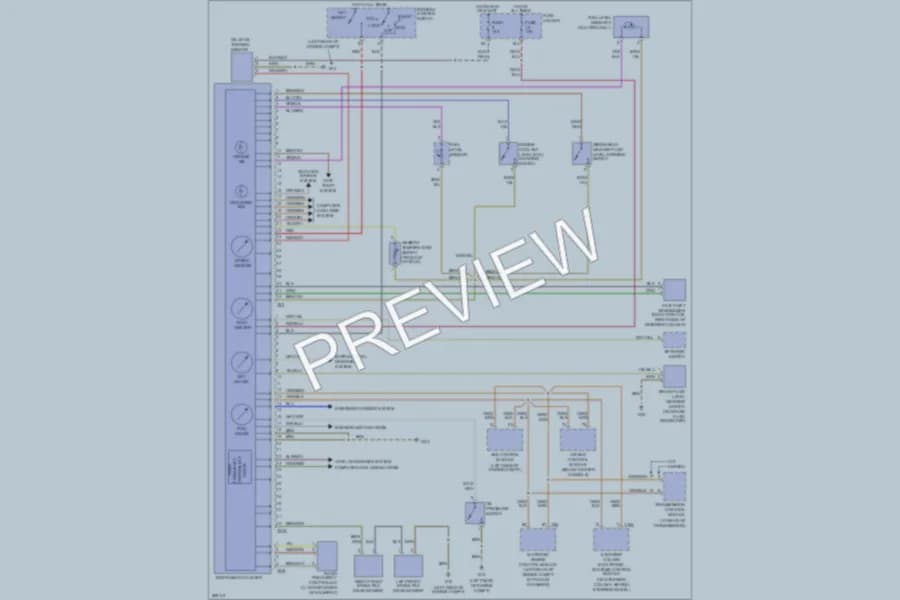2008 Audi A4 Instrument Cluster wiring diagram preview