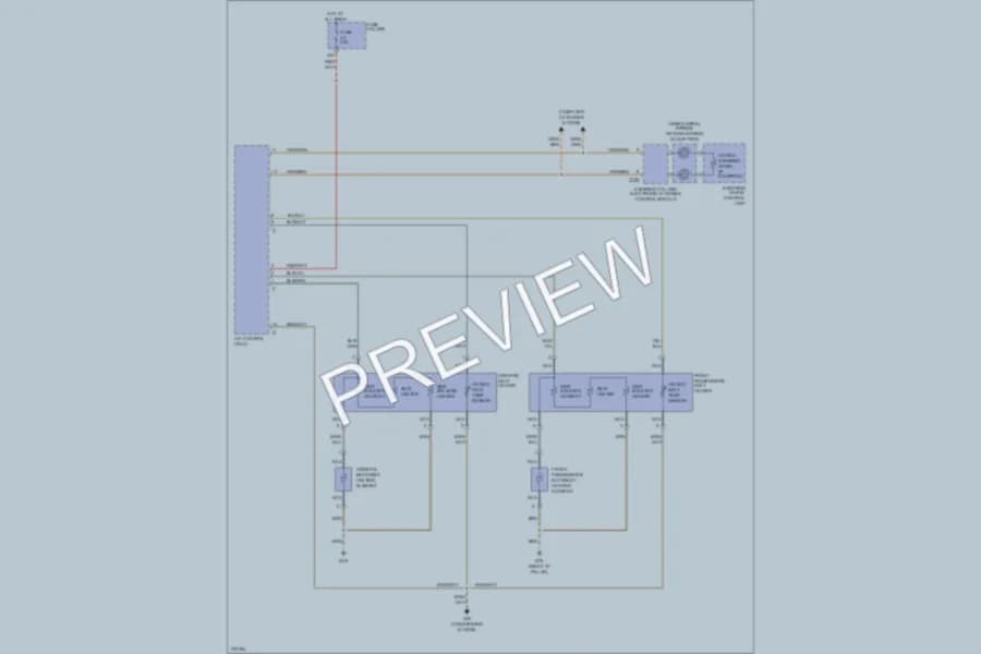 2008 Audi A4 Power Seats wiring diagram preview