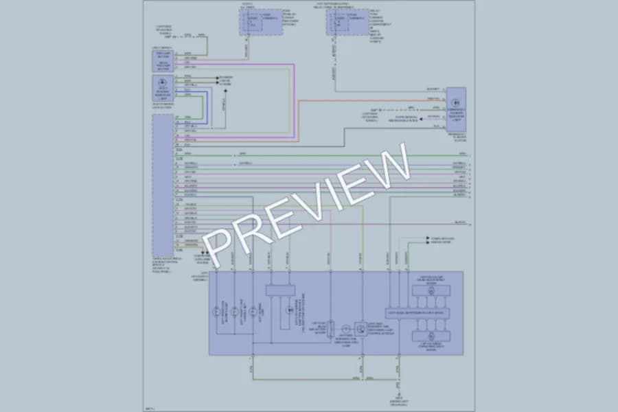 2008 Audi A5 Headlights wiring diagram preview