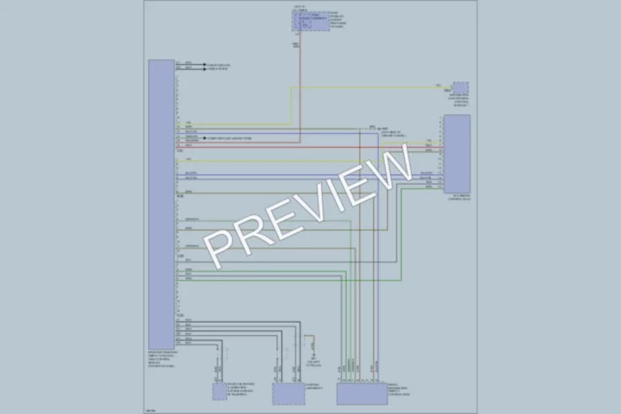 2008 Audi A5 Instrument Cluster wiring diagram preview