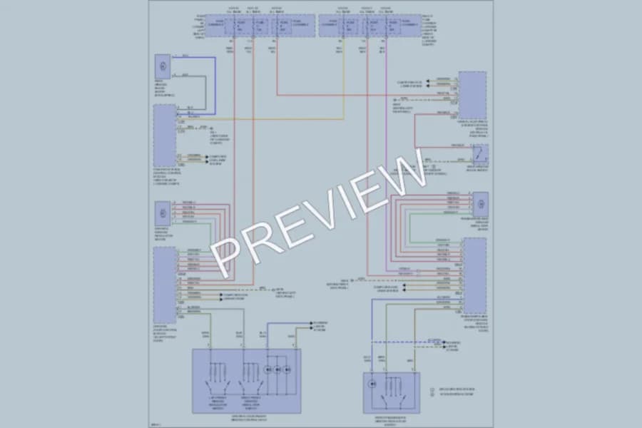 2008 Audi A5 Power Windows wiring diagram preview