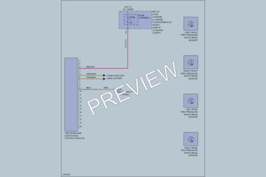 2008 Audi A5 Warning Systems wiring diagram preview