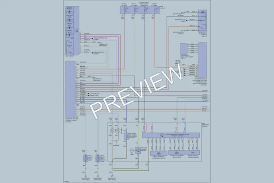 2008 Audi A6 Headlights wiring diagram preview