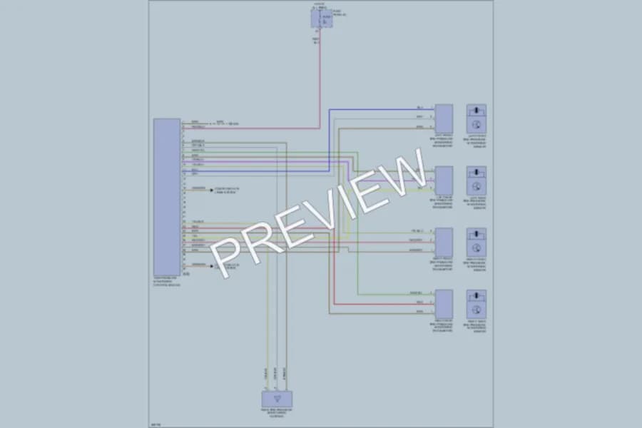 2008 Audi Q7 Warning Systems wiring diagram preview