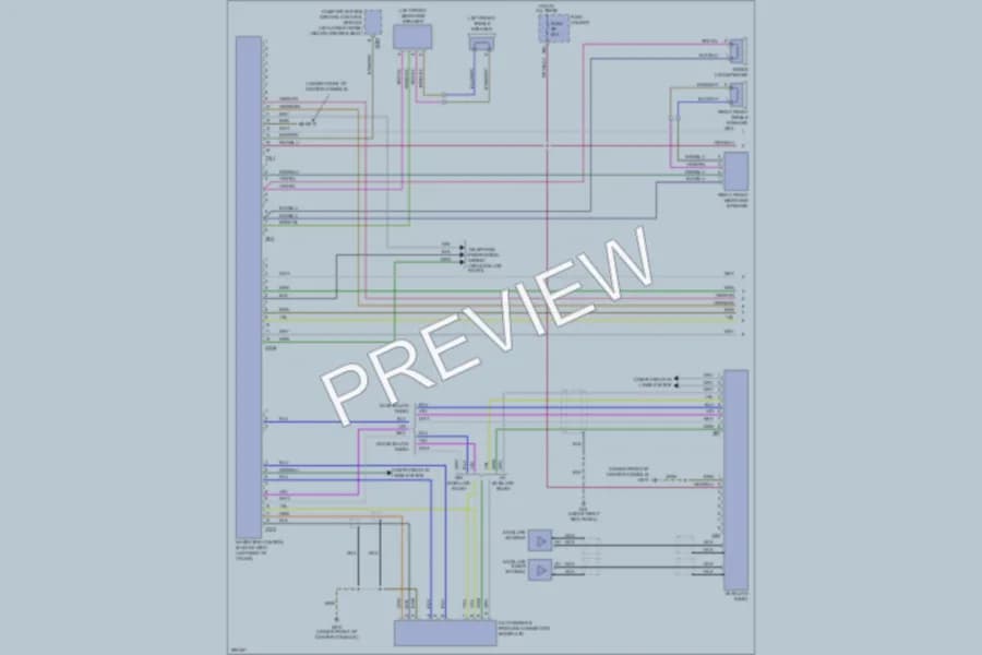 2008 Audi RS4 Navigation wiring diagram preview