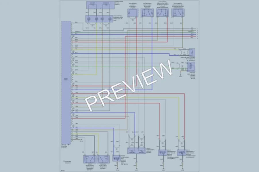 2008 Audi RS4 Supplemental Restraints wiring diagram preview