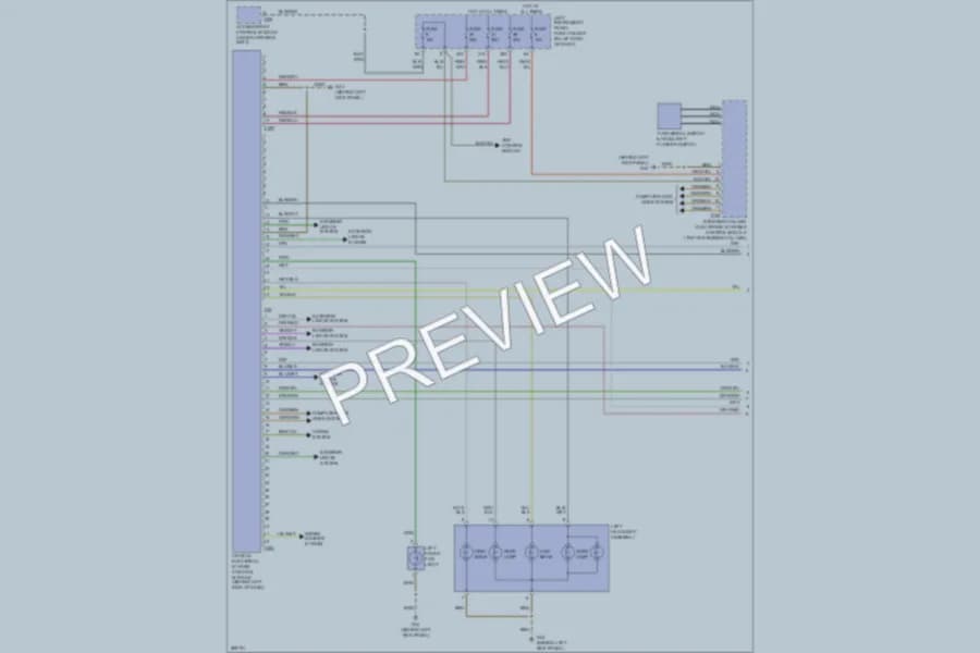 2008 Audi S8 Headlights wiring diagram preview