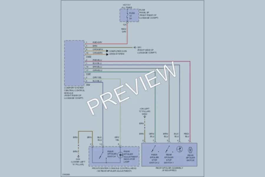 2008 Audi TT Active Bodyworks wiring diagram preview