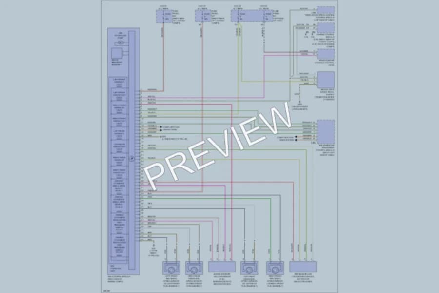 2008 Audi TT Anti Lock Brakes wiring diagram preview