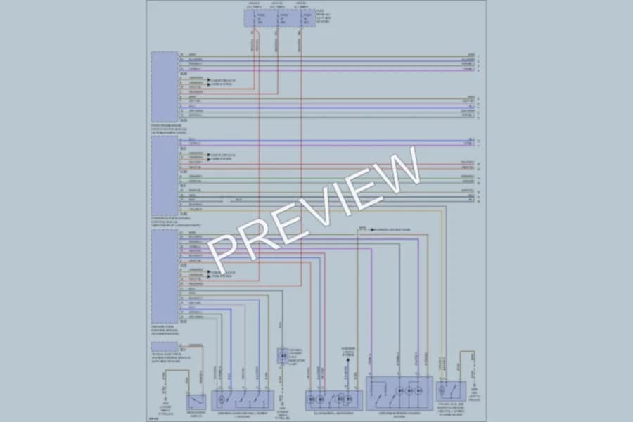 2008 Audi TT Anti Theft wiring diagram preview