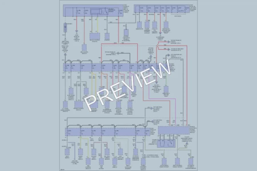 2008 Audi TT Power Distribution wiring diagram preview