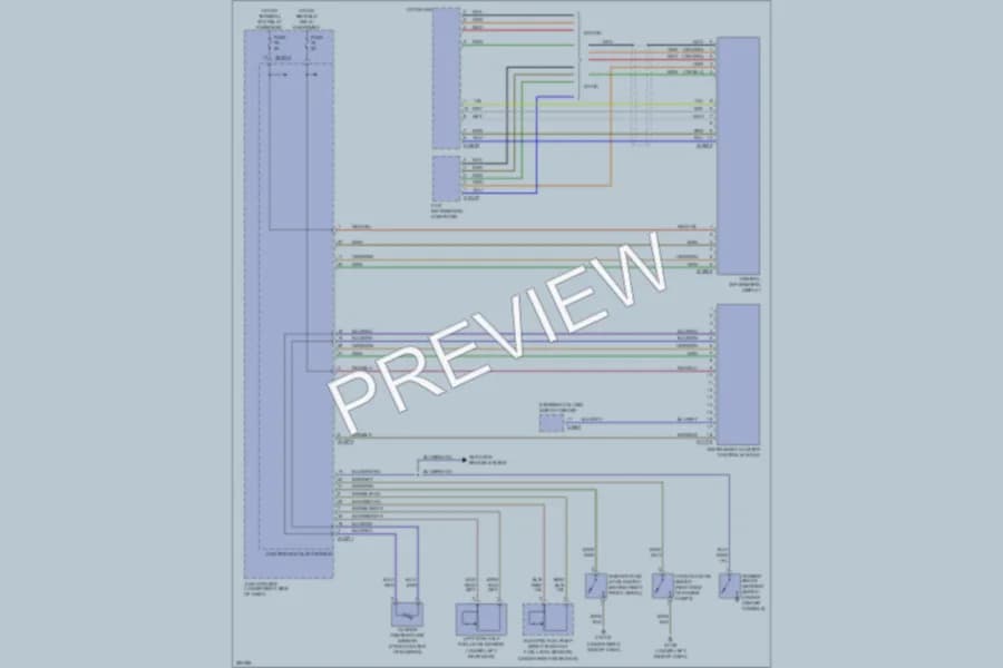 2008 BMW 128i Instrument Cluster wiring diagram preview