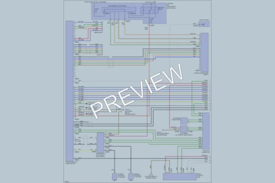 2008 BMW 135i Navigation wiring diagram preview
