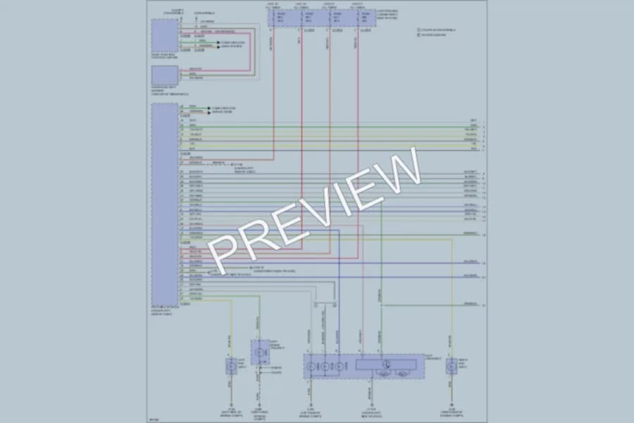 2008 BMW 328xi Headlights wiring diagram preview