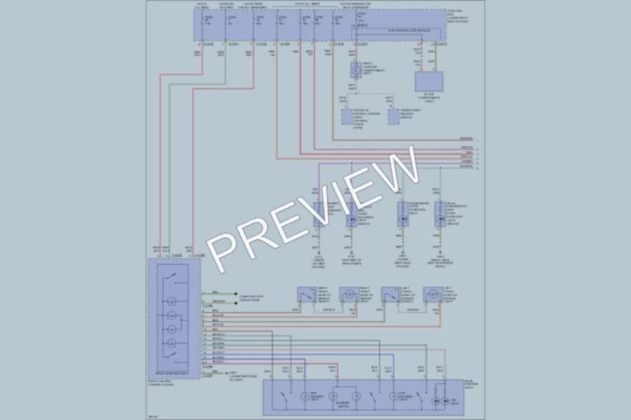 2008 BMW 328xi Interior Lights wiring diagram preview