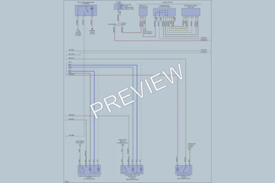2008 BMW 335i Anti Theft wiring diagram preview