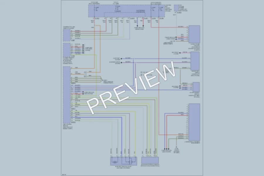 2008 BMW 335i Cruise Control wiring diagram preview