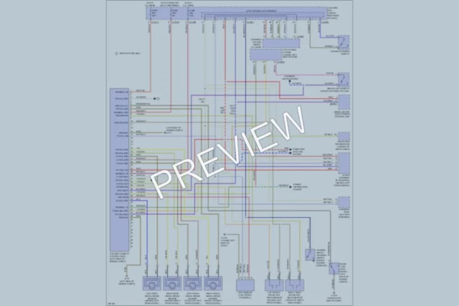 2008 BMW 335xi Anti Lock Brakes wiring diagram preview
