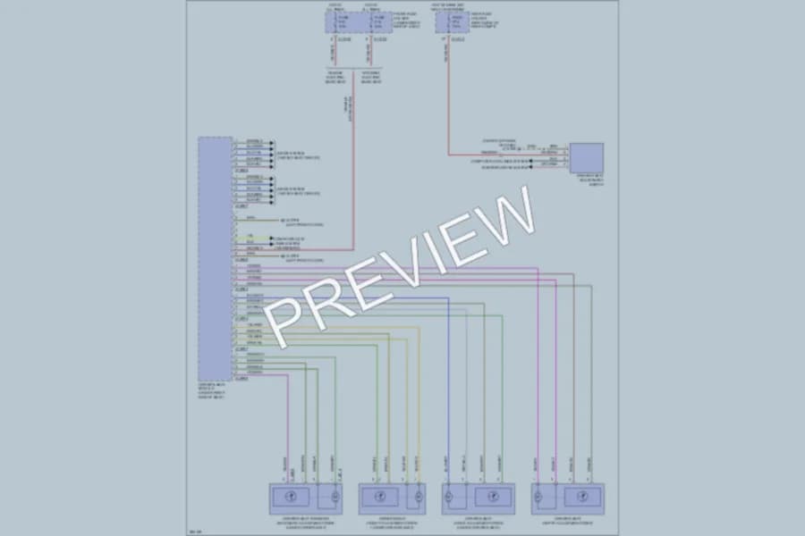 2008 BMW 528i Memory Systems wiring diagram preview