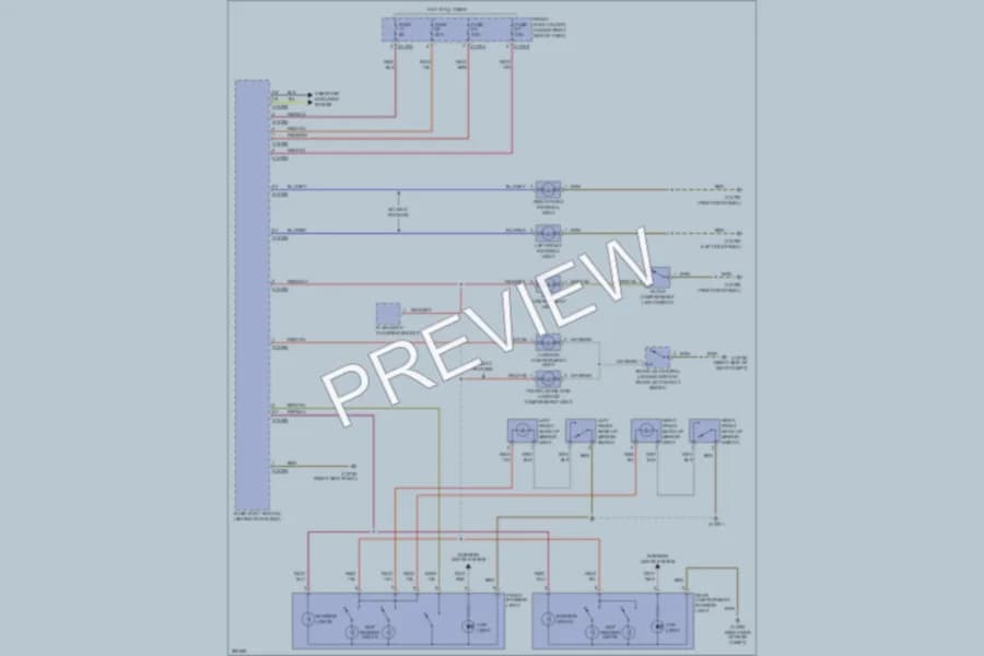 2008 BMW 528xi Interior Lights wiring diagram preview