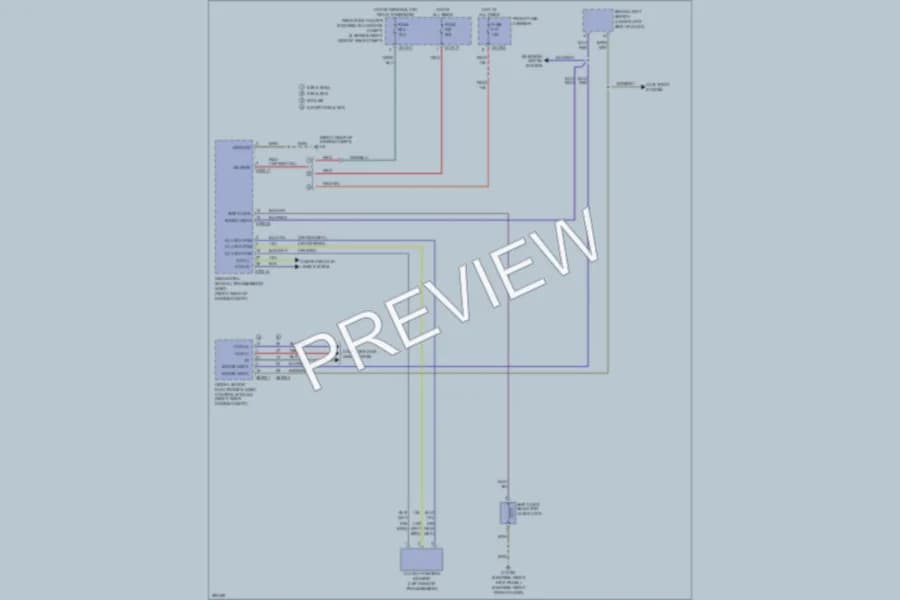 2008 BMW 535i Shift Interlock wiring diagram preview