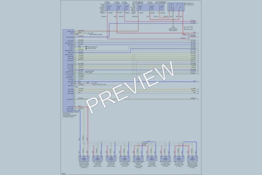 2008 BMW 535xi Air Conditioning wiring diagram preview