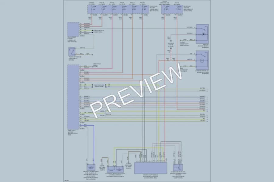 2008 BMW 535xi Trunk Tailgate Fuel Door wiring diagram preview