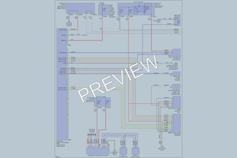 2008 BMW 550i Transmission wiring diagram preview