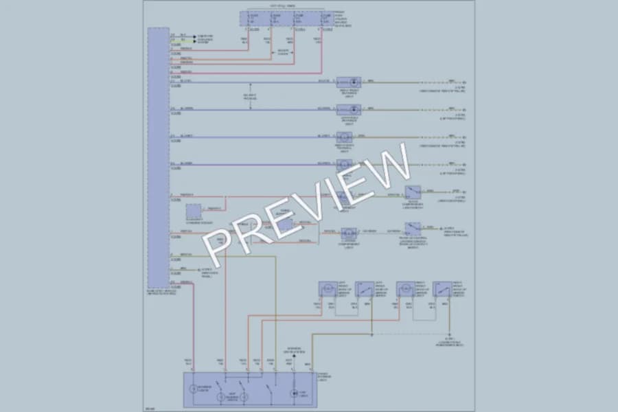 2008 BMW 650i Interior Lights wiring diagram preview