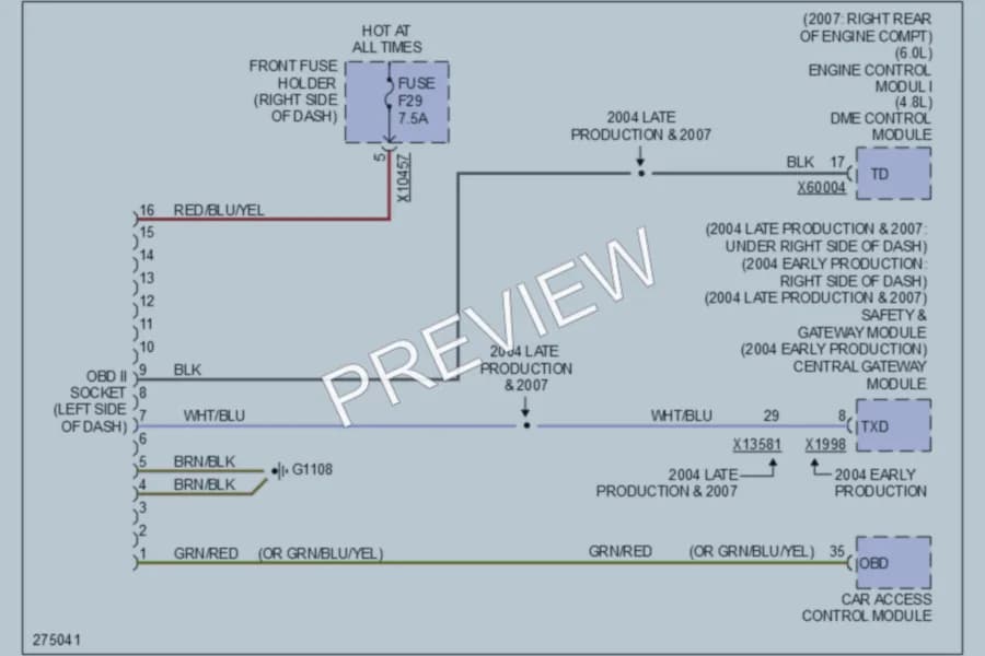 2008 BMW 750Li Computer Data Lines wiring diagram preview
