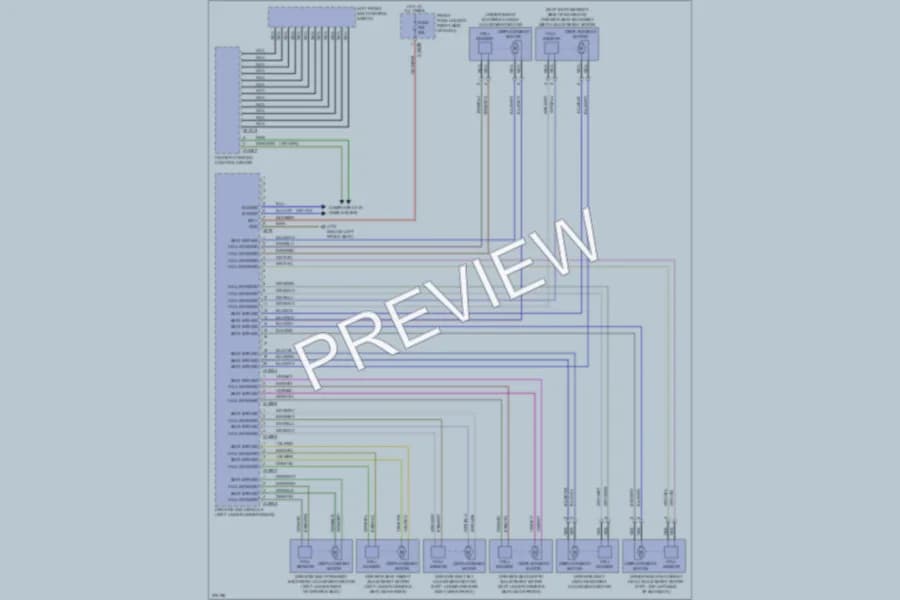 2008 BMW 750Li Memory Systems wiring diagram preview