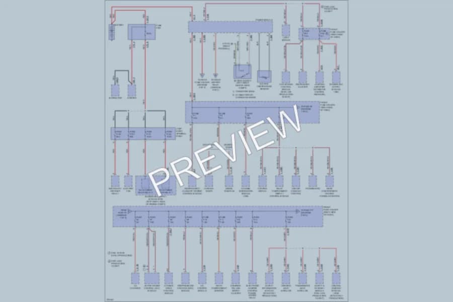 2008 BMW 750Li Power Distribution wiring diagram preview